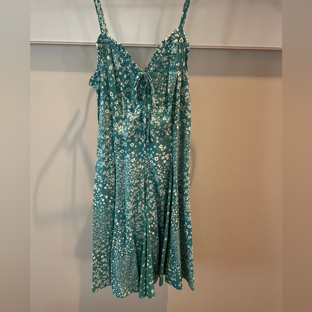 Wild Fable Green Floral Mini Dress